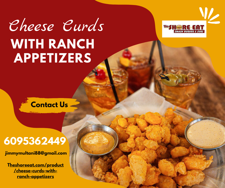 Cheese Curds with Ranch Appetizers